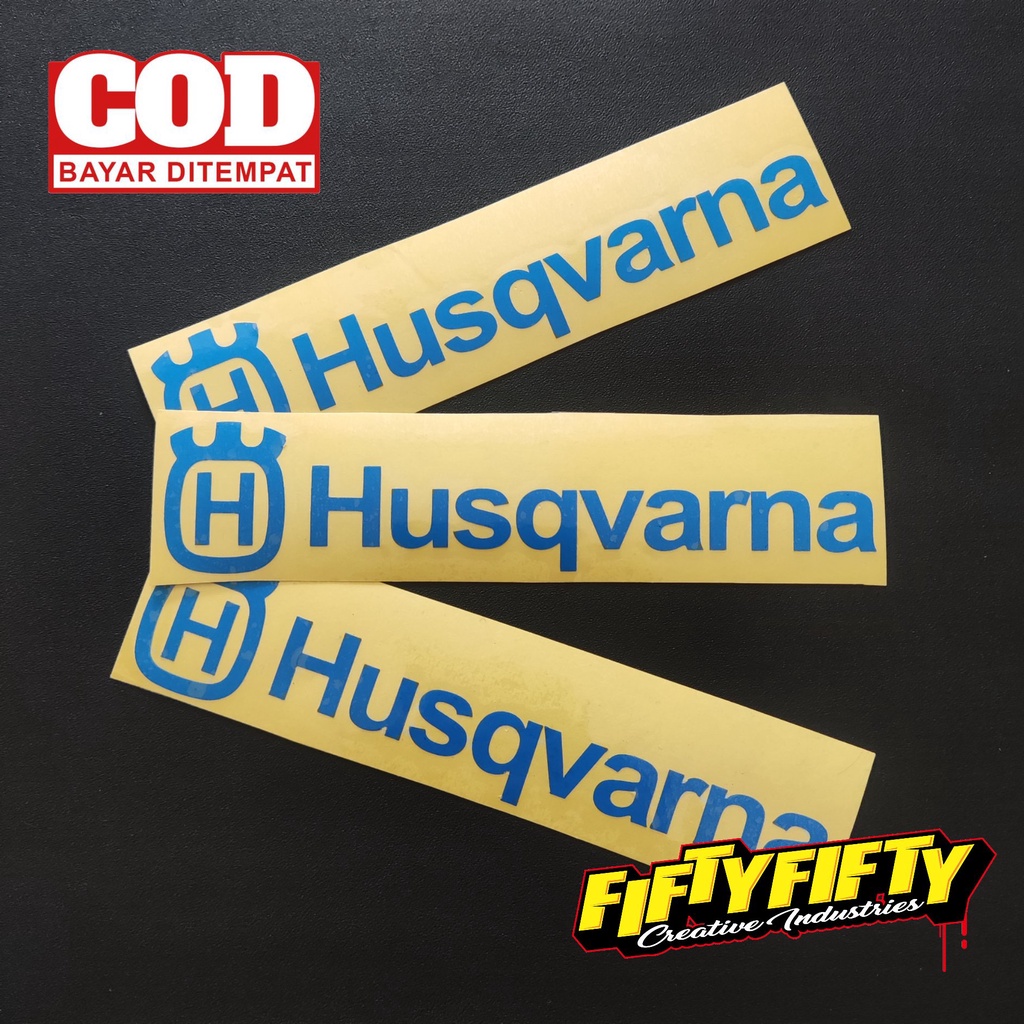 Stiker Cutting HUSQVARNA Stiker Cuting Motor Stiker Kating Mobil Stiker Helm