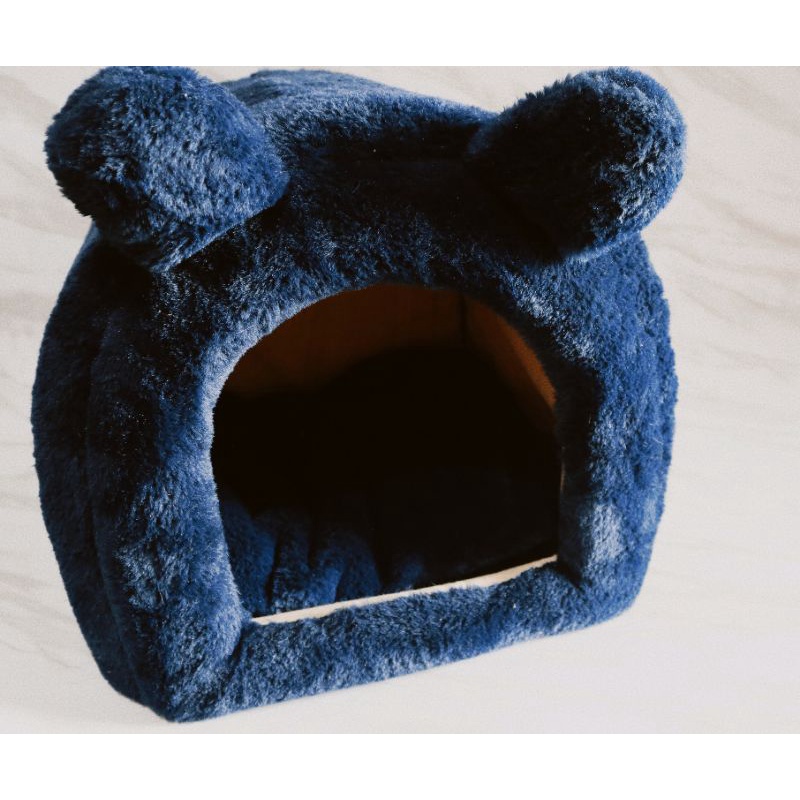 Rumah Tempat Tidur hewan Pet Bed House Bulu Lembut Lucu Anjing Kucing Hewan