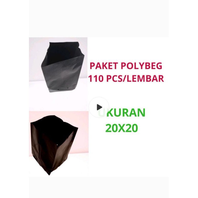 POLYBAG UKURAN 20X10X20  POLIBEG POLIBAG KANTONG TANAMAN  PLASTIK TANAMAN