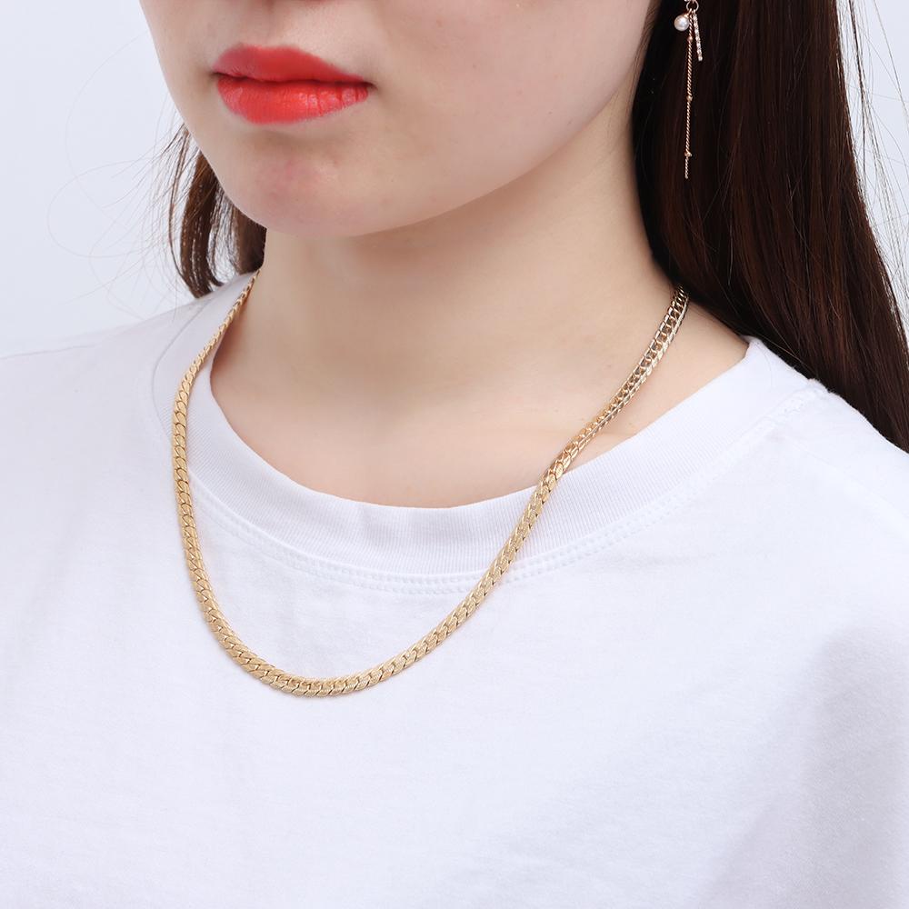 Top Kalung Lapis Emas 18K Pria Gold/Silver 20 &quot;Perhiasan Cowok