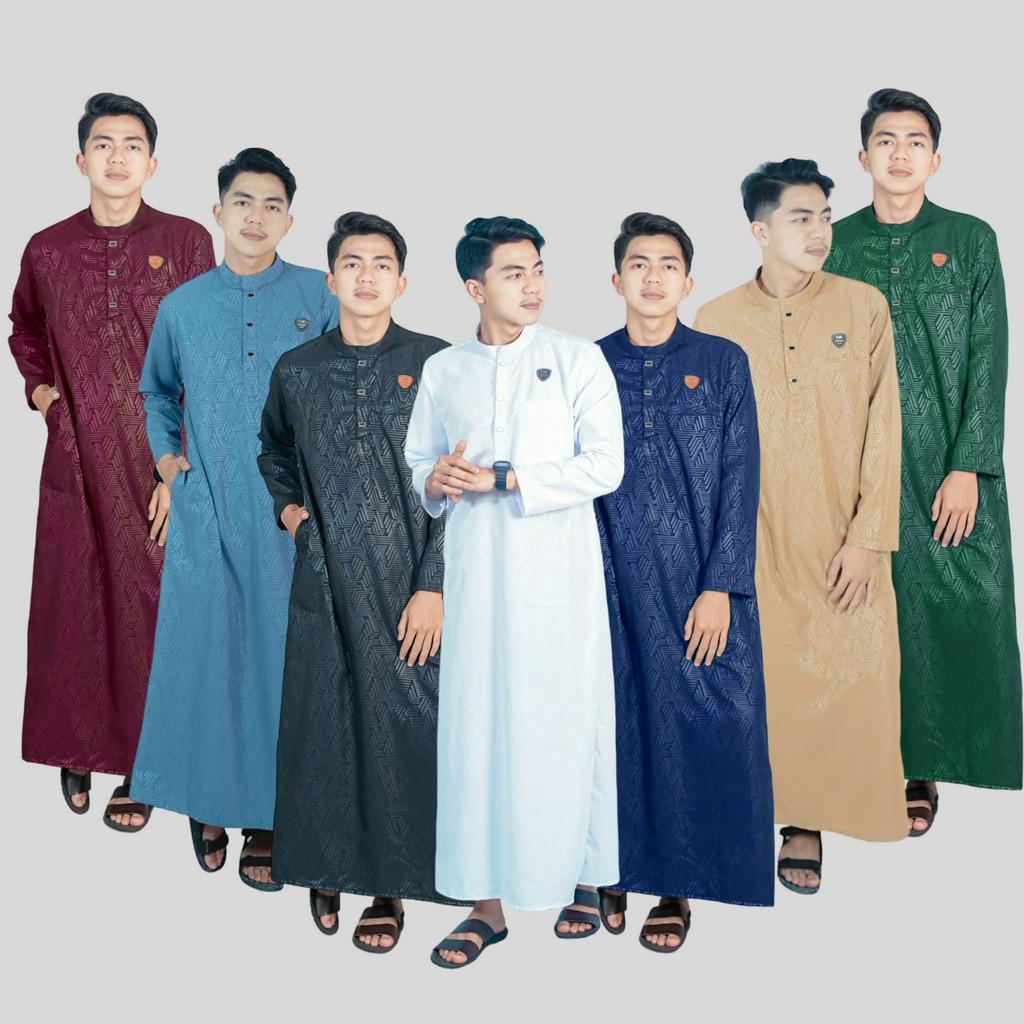 AL-HURUMAT / JUBAH EMBOS LAKI LAKI DEWASA / Gamis pakistan pria remaja dan baju koko modern premium