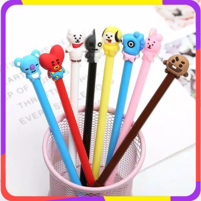 

DaRi galery Pulpen Fancy Gel Pena Karakter BT21 BTS Army KPOP