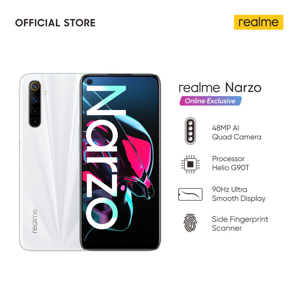 realme Narzo 4/128GB [48MP Quad Camera, Helio G90T, 90Hz Ultra Smooth Display] | Shopee Indonesia
