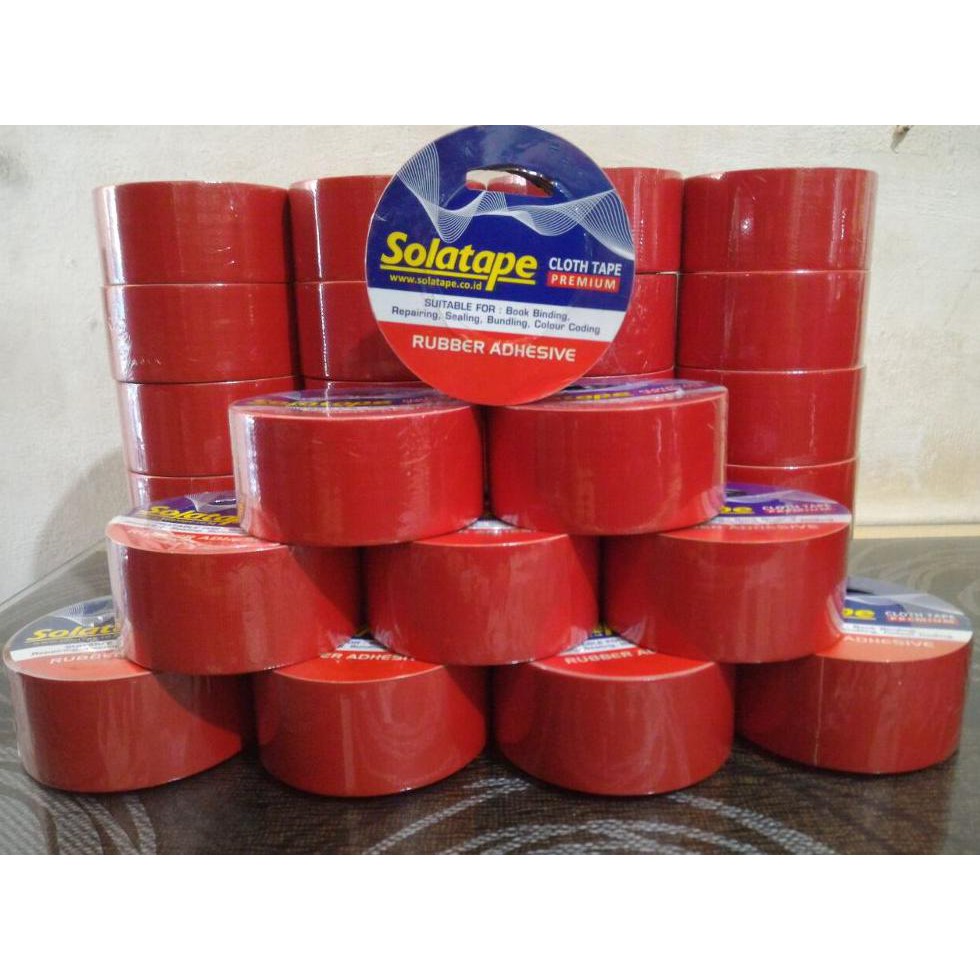 

LAKBAN KAIN WARNA MERAH BERKUALITAS CLOTH TAPE