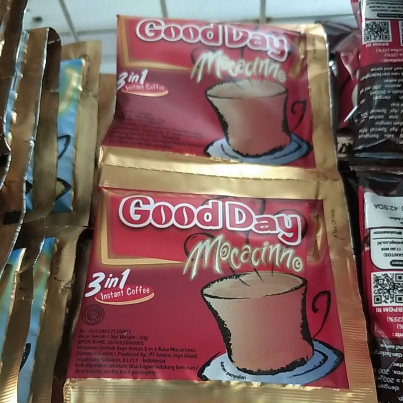 

Kopi Good Day Mocachino/Coolin/Vanilla Late 20gr 10pcs