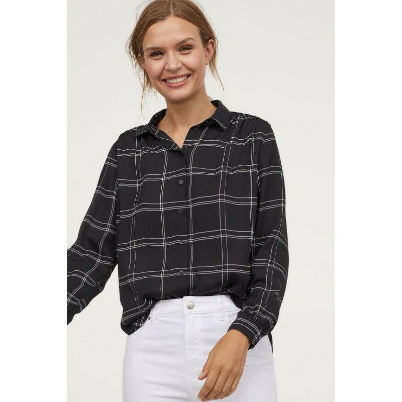 H M KEMEJA  WANITA  BLOUSE WANITA  Shopee  Indonesia