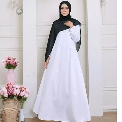 Gamis Wanita Putih Gamis Modern Gamis Putih Modern Gamis polos Gamis Remaja Gamis Manasik Gamis Umroh Gamis Busui Gamis Murah Gamis Lebaran