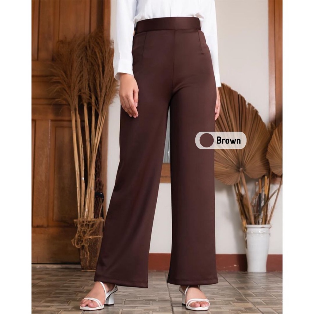 𝗖𝗮𝗿𝗲.𝗶𝗻 Kulot Scuba Highwaist | Celana Formal Kantor Wanita BASIC PREMIUM