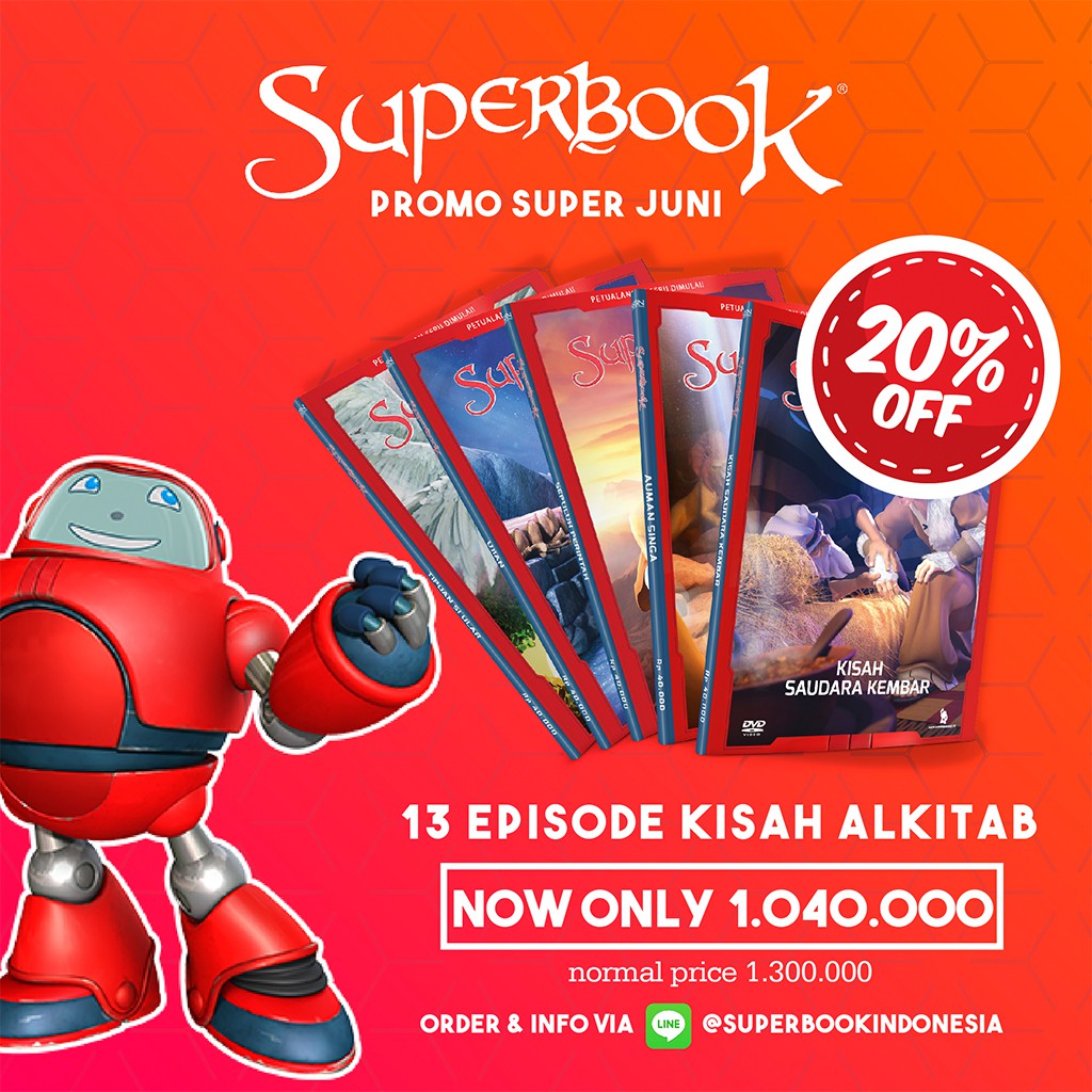 PROMO DVD SUPERBOOK SEASON 1 FULL EPISODE 13 EPISODE Shopee