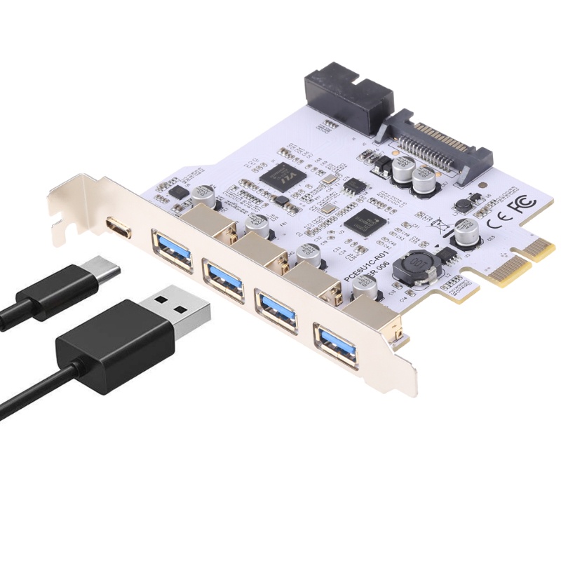 Btsg USB 3.0 PCI Kartu Ekspanding Untuk Sistem Windows Add On Card PCI-E Card Adapter