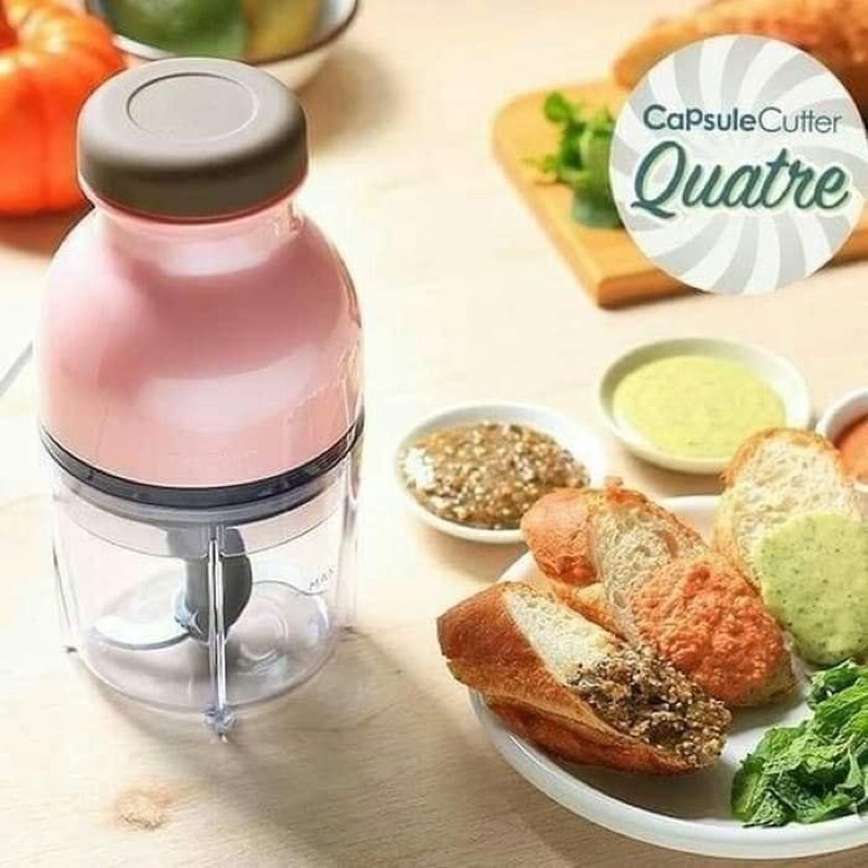 Blender Capsule Cutter Quatre Meat Grinder Pencacah Daging Elektrik SQRS