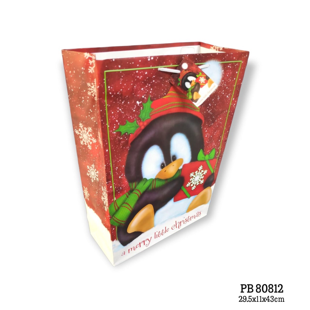 

TOKO ANQA-Tas Kado Gift Bag Paper Bag tema Natal 43 x 29.5 x 11cm PB 80812