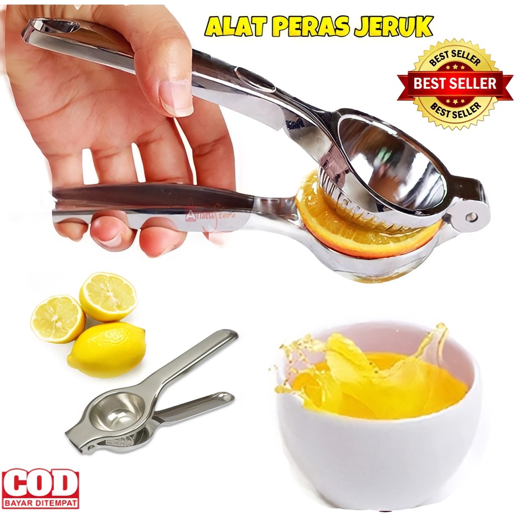 ( BISA COD ) PROMO ALAT PERAS JERUK STAINLESS STEEL / LEMON JUICER ORANGE EXTRACTOR SQUEEZER / PERASAN JERUK LEMON / PERASAN JERUK NIPIS / ALAT BANTU PERAS JERUK