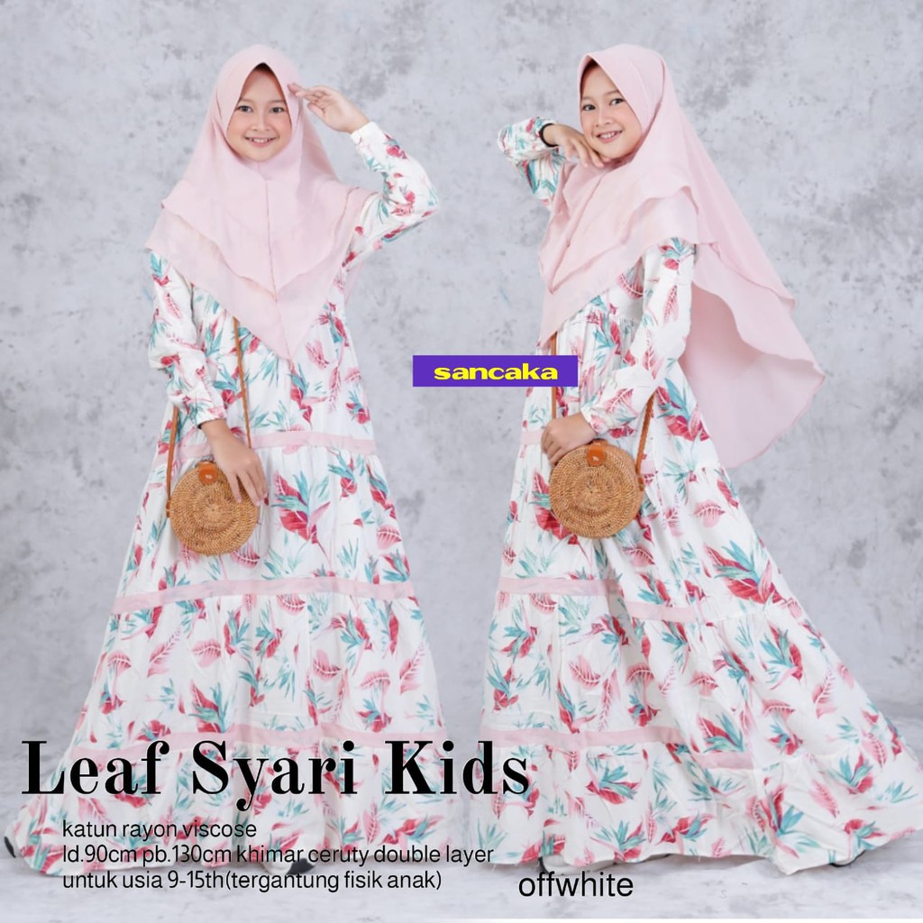 GAMIS ANAK SANCAKA LEAF SYARI KIDS 211120