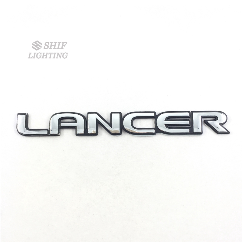 1Pc Stiker Emblem Logo LANCER Bahan ABS Krom Untuk Bagasi Belakang Mobil MITSUBISHI LANCER