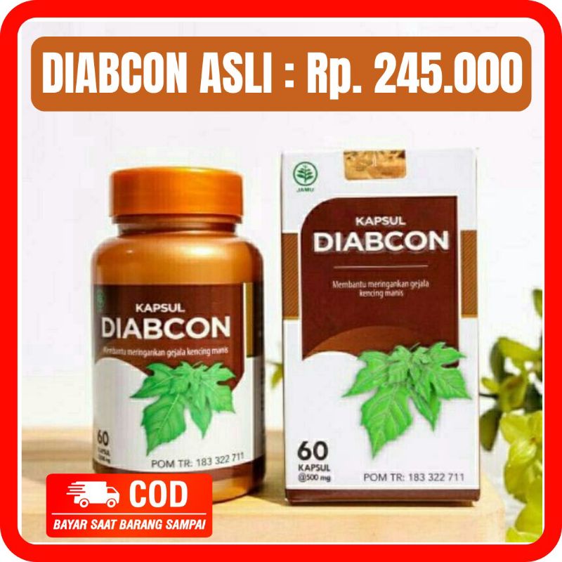 DIABCON | KAPSUL DIABCON Obat Herbal Kencing Manis Hipertensi Tekanan Darah Tinggi Diabetes Diabets 