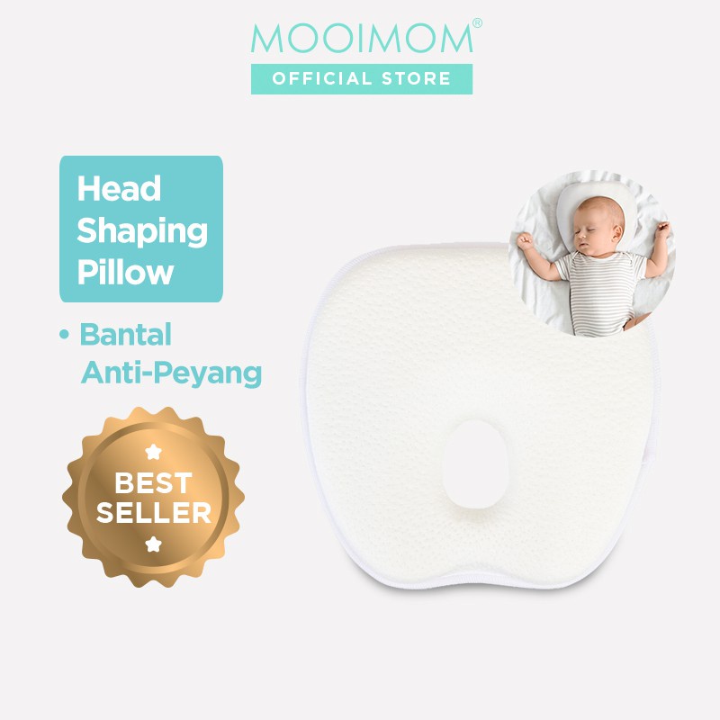 MOOIMOM Q90302W Head Shaping pillow - Bantal Bayi