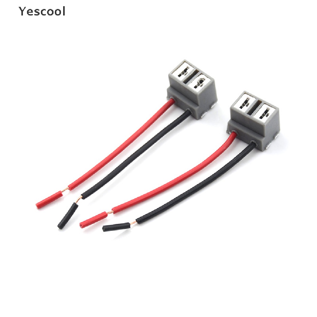 Yescool 2PCS Socket Konektor 2 Pin H7 Untuk Reparasi Lampu Depan Mobil