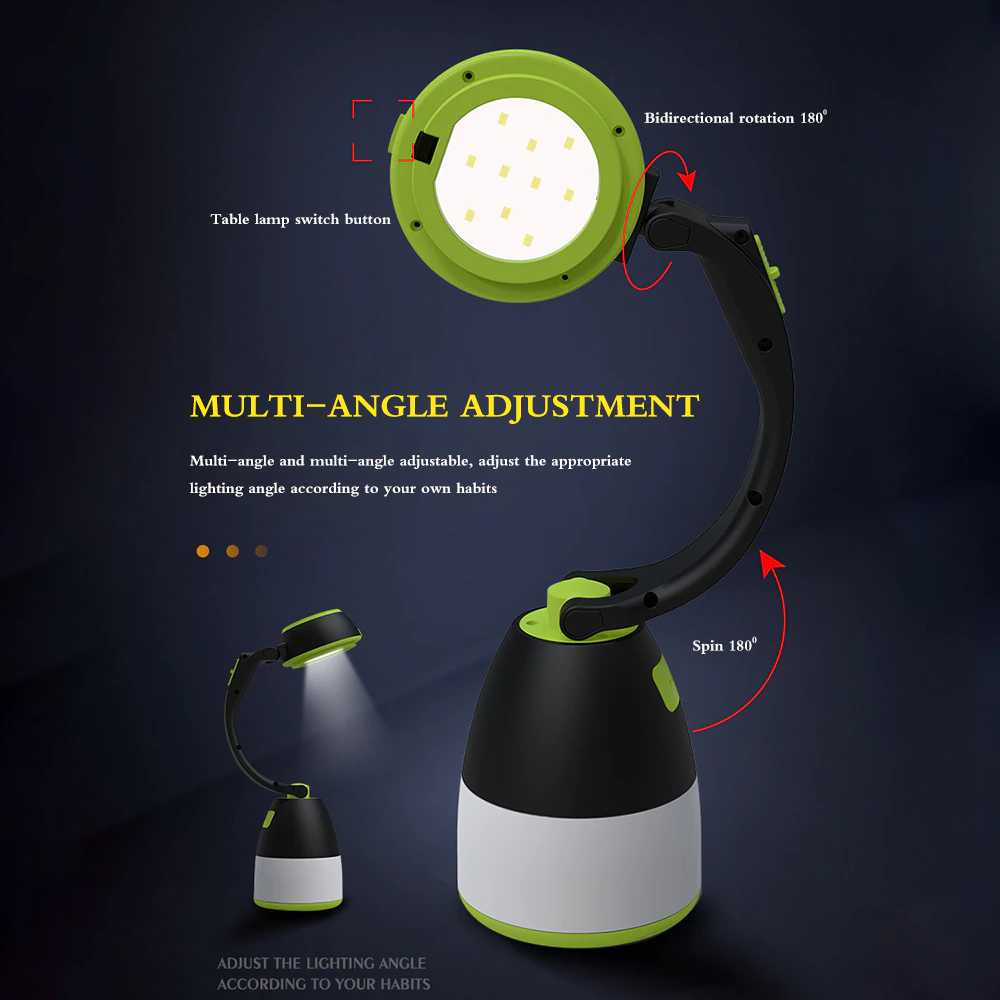 Lampu Gantung LED Lentera Camping Lantern Light 1200mAh Lampu Charger Outdoor Rechargeable Emergency Berkualitas