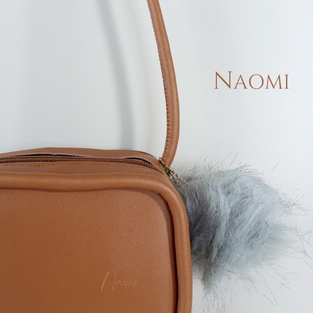 NAOMI - Emily Sling Bag Square Import Premium - Tas Selempang Simple OOTD - Fashion Bag Wanita Premium - Hand Bag Hangout - Tas Wanita - Tas Naomi - Naomi Bag