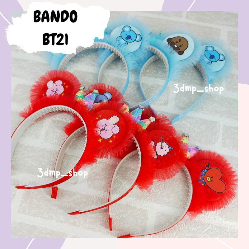 Bando bandana bt21 bts kpop cooky tata chimmy koya rj shooky