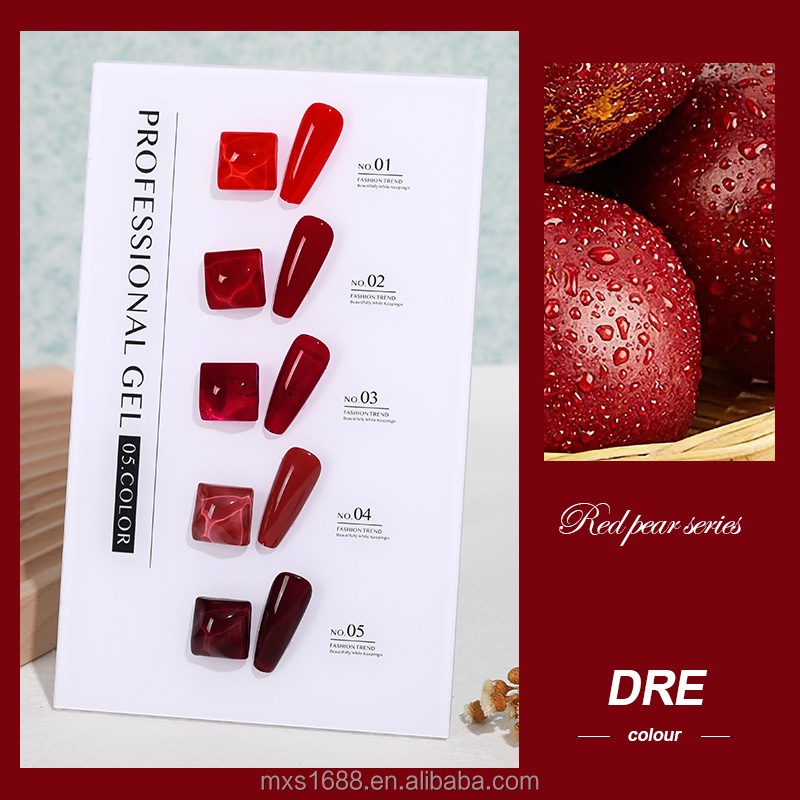 AS DRE RED PEAR SERIES UV NAIL POLISH GEL 15ml