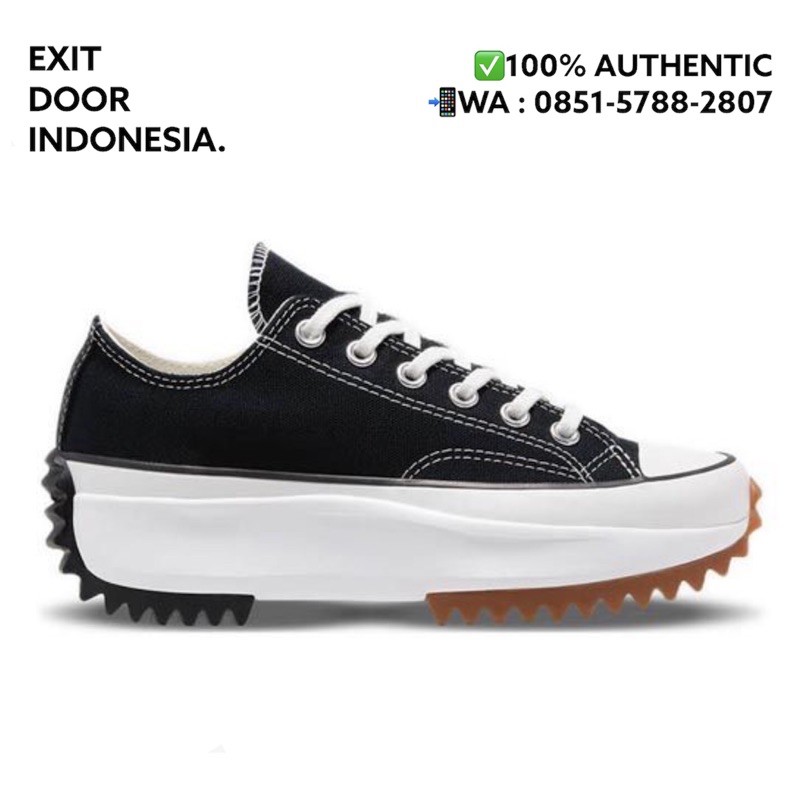 Jual Converse Run Star Hike Lugged Ox Blackwhitegum 100 Authentic