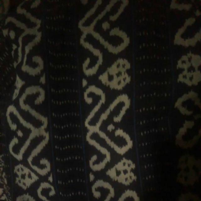Long Outer Tenun Ikat Tradisional Asli Murah (seri Navy Navy)