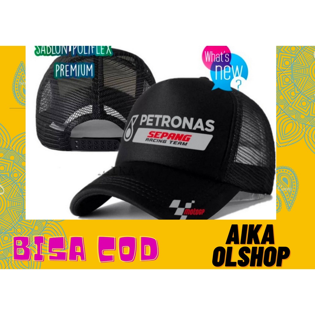 Snapback Topi Trucker Jaring Dewasa PETRONAS SEPANG Moto gp