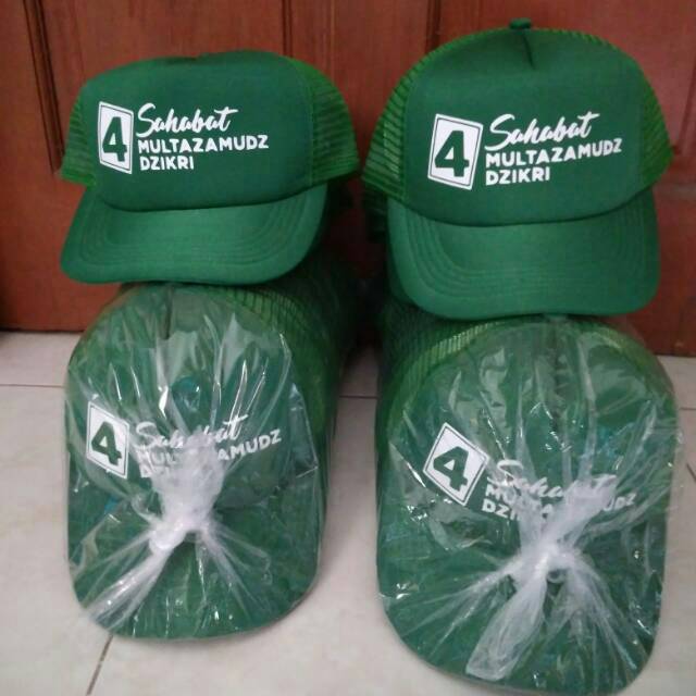 Topi Trucker (jaring) Sablon Custom / Topi Custom Murah / Topi Custom Surabaya / Topi desain satuan