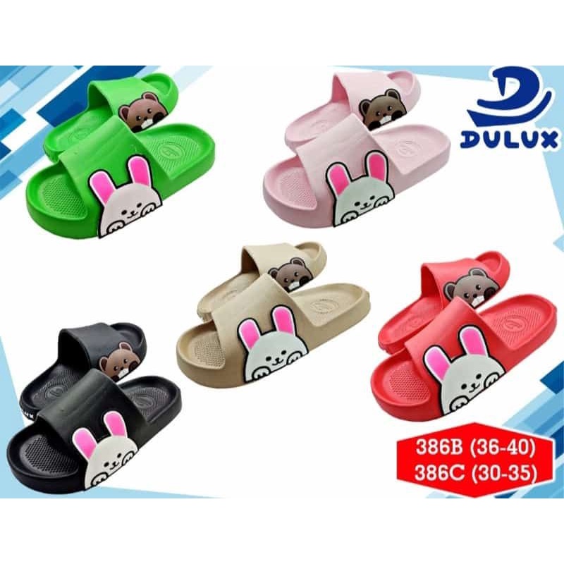 Sandal Wanita Dewasa Slip On Terbaru  Karakter Pasangan Dewasa size 36 40 Dulux 386B