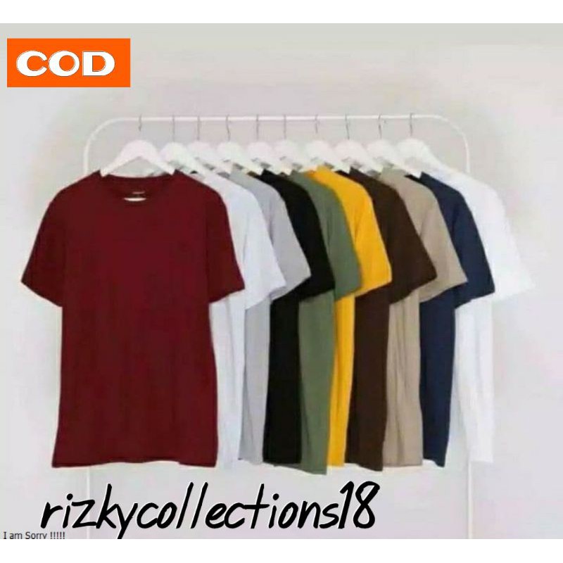 KAOS POLOS LENGAN PENDEK POLY-CATTON