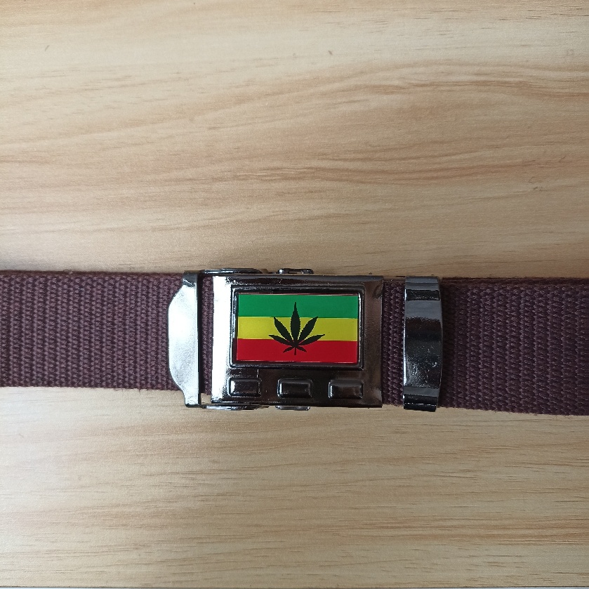 Ikat Pinggang Pria Sabuk Katun Kanvas Gesper Rasta Jepit Men Belt S048