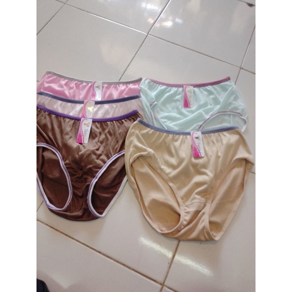 Celana dalam wanita 6 psc ukuran L bahan kantun