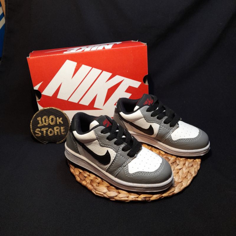 sepatu sneaker anak laki laki dan perempuan Nike jd low size 24-35 jaminan real pict