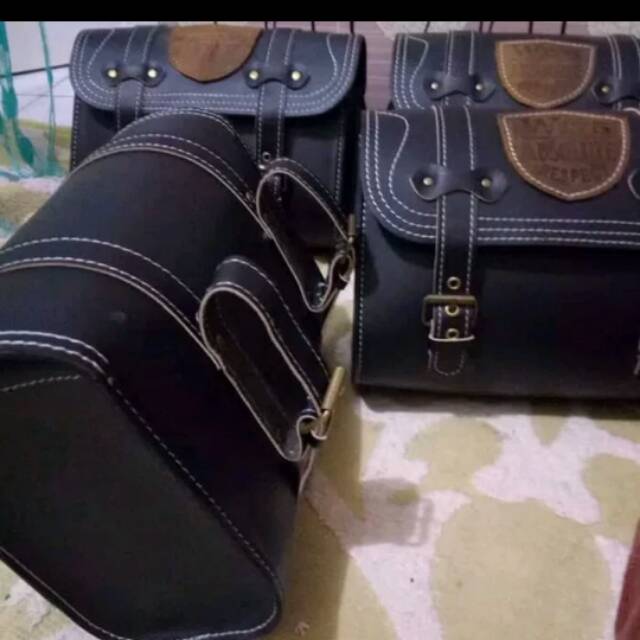 Side bag kawasaki w175.tas bagasi w175 aksesoris w175