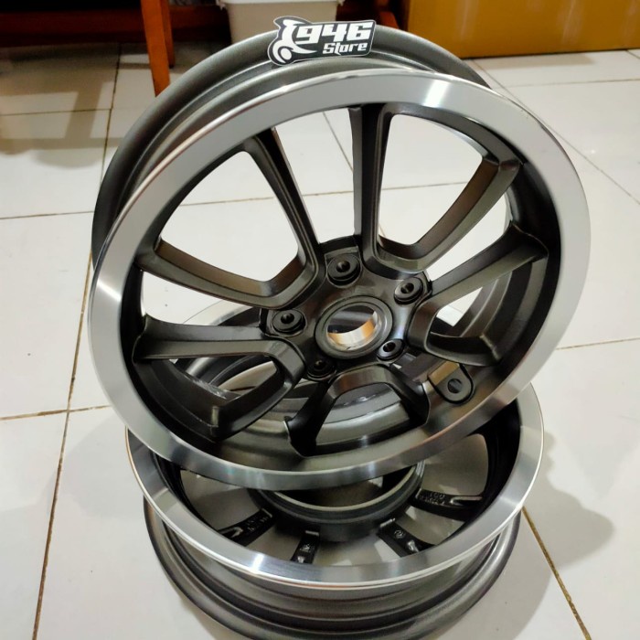 VELG VESPA RING 12 PRIMAVERA YACHT GREY POLISH ORIGINAL