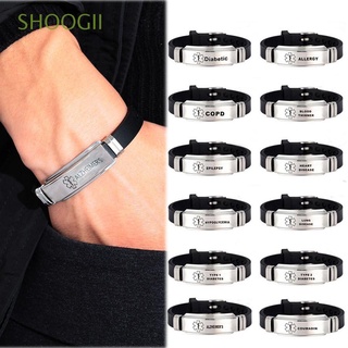 Jual Stainless Steel Engravable Medical Alert Id Bracelets Diabetes  Epilepsy Alzheimer�s Allergy Women Men Silicone Bracelet Jewelry Charm  Bracelets Indonesia|Shopee Indonesia