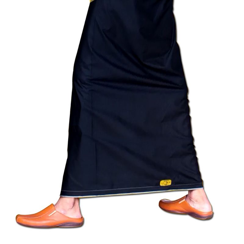 Sarung Tenun Wadimor Hitam Polos Dewasa, Sarung Pria Wadimor Hitam Polos Dewasa