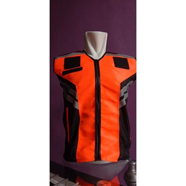 Rompi safety touring security satpam warna oren