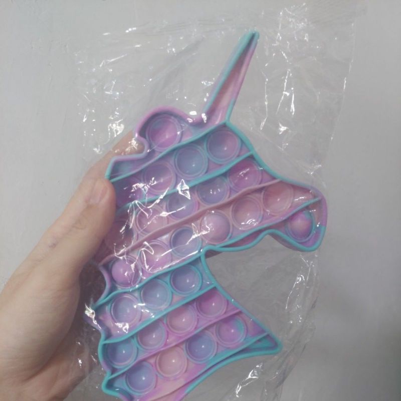 《READY STOCK 50+ JENIS》 Mainan Anak Pop it Fidget Unicorn Rainbow Versi 1-Unicorn Tie Dye