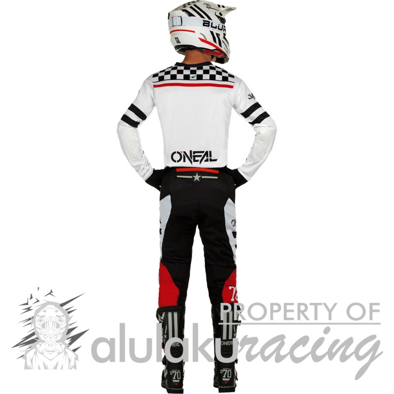 Jersey with Pants Oneal 2022 Element Squadron White Black - ON013