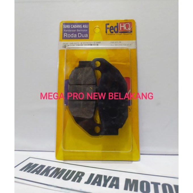 DISPAD BELAKANG MEGA PRO FEDHQ KAMPAS MOTOR KAMPAS REM KAMPAS REM CAKRAM