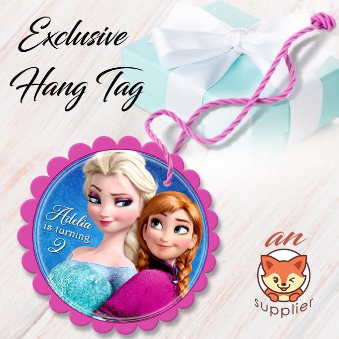FROZEN 2-1 HANG TAG THANK YOU CARD ULTAH / ULANG TAHUN