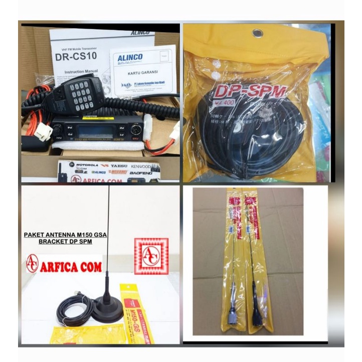 PAKET RIG ALINCO DR-CS10 BREKET MAGNIT DPSPM ANTENA M150 VHF