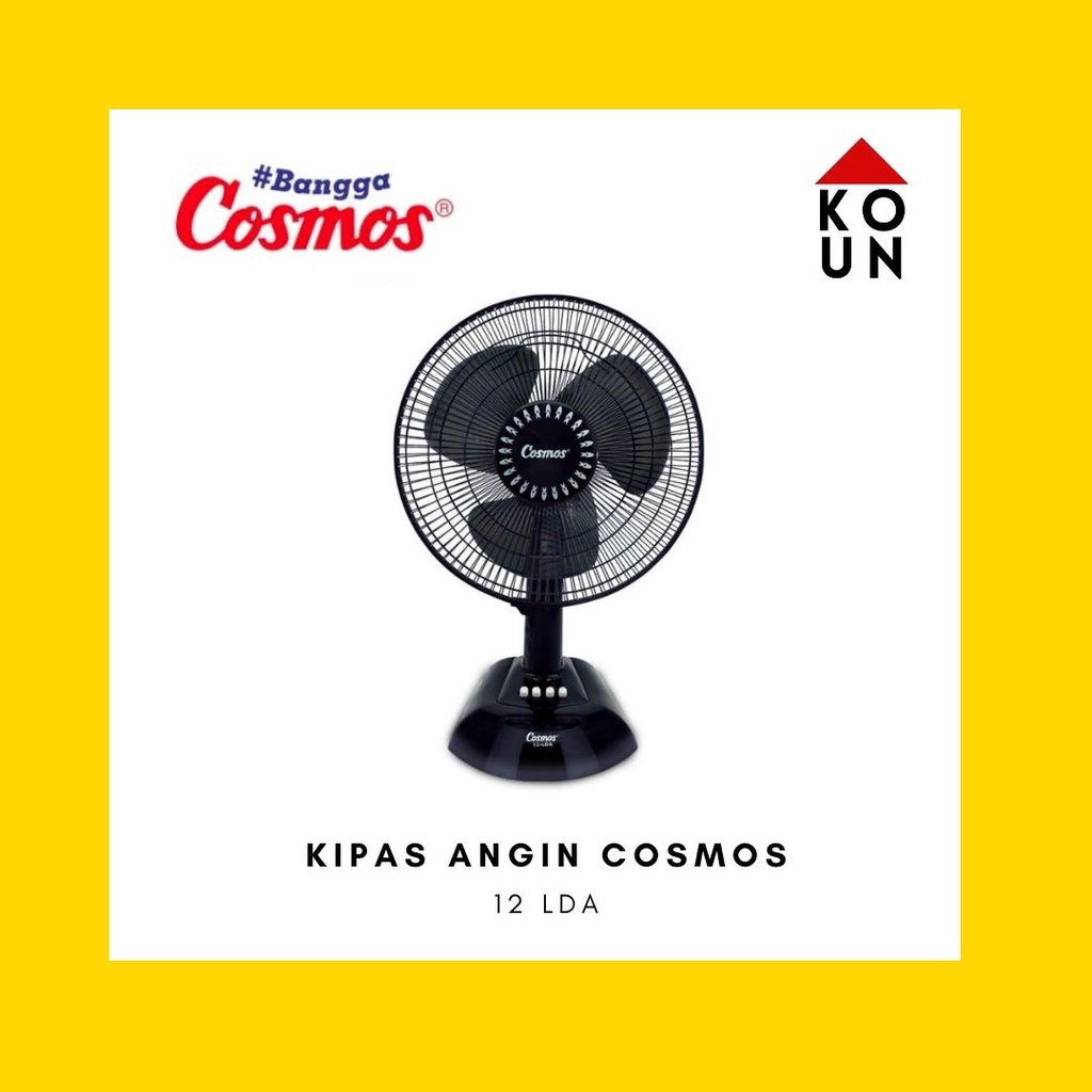 (COD READY) KIPAS ANGIN / DESK FAN / KIPAS MEJA COSMOS 12LDA / 12 LDA / 12-LDA [12 INCH] / KIPAS ANG