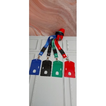

Id Card Holder +Tali Lanyard 2cm Stoper (10pc) Gantungan Tali Id Card 2cm Plus Tempat Id Card