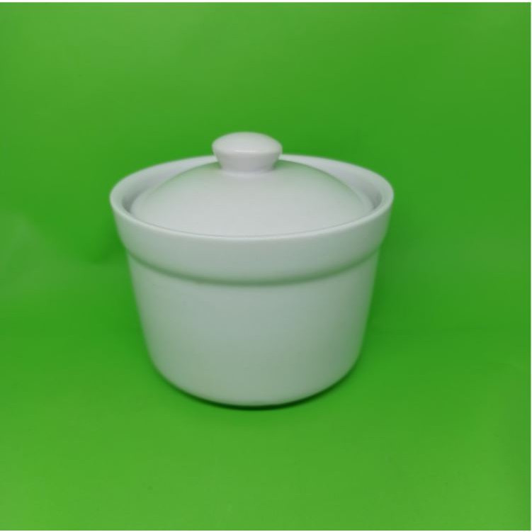 Mangkok keramik tim obat dengan tutup