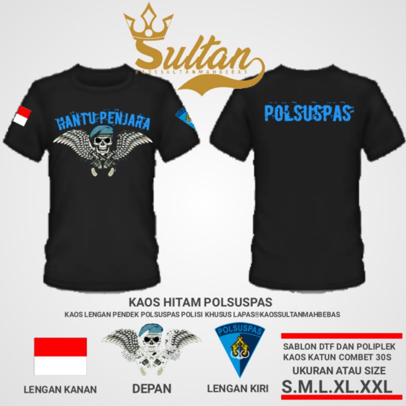 kaos Hantu Penjara/Baju POLSUSPAS
