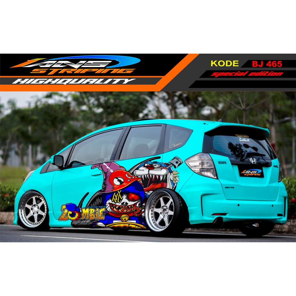 VARIASI STICKER MOBIL JAZZ JAS / BRIO, AGYA, SIGRA / STIKER MOBIL / DECAL STICKER MOBIL DORAEMON